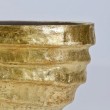 Vaso in terracotta rifinito con foglia oro