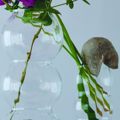 Vaso in vetro trasparente liscio moderno - vendita online su In•Vasi
