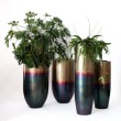 Vaso in resina effetto metallo ossidato - vendita online su In-Vasi