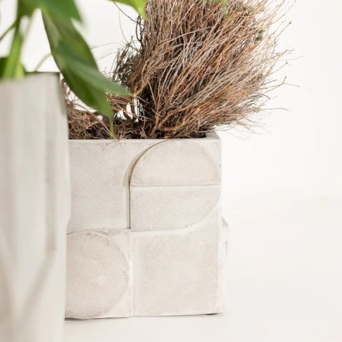 Vaso moderno di design in cemento - vendita online su In-Vasi